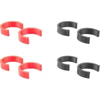 NetDan 8x Schutzgummis für -Halterung für U-Schloss OnGuard Neon 8154, 8153