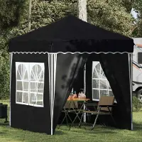 Prolenta Maison Exclusive - Pop-up Partyzelt 195 x 195 x 245 cm Anthrazit Oxford-Stoff