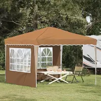 vidaXL CLORIS Pop-up Partyzelt Beige 288 x 288 x 245 cm Oxford-Stoff - Pavillons & Partyzelte CC565