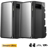 EcoFlow Stream Ultrax2 Balkonkraftwerk Speicher 3840Wh, All-in-One Speicher mit 2x Smart Meter für Balkonkraftwerk, 2300W AC Ausgang, 4-MPPT, 0% VAT