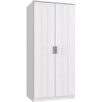 Wimex Möbel Kleiderschrank Bela "Borkum" in Landhausstil Weiß 2 trg