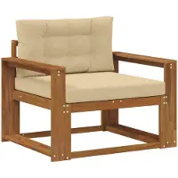 vidaXL Outdoor Mittelsofa Natur