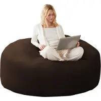 MODFU Sitzsack Sofa Komfortsitz 1 Sitzer formbar platzsparend Relaxsitz vielseitig nutzbar für kleine Wohnungen Braun