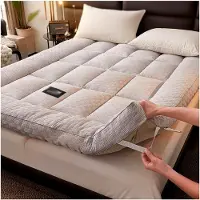 Markenlos Japanische Bodenmatratze, weich, bequem, atmungsaktiv, faltbar, aufrollbar für Schlafzimmer, Gästebett und Reisen (Blau, 120 x 200 cm)