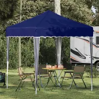 vidaXL CLORIS Pop-up Partyzelt Blau 195 x 195 x 245 cm Oxford-Stoff - Pavillons & Partyzelte CC542