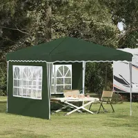 vidaXL "2026 Moderne"Pop-up Partyzelt(Wasserdicht) elegantes Design - Gartenzelt/Partyzelt - Grün 288x288x245cm Oxford-Stoff - Pavillons & Partyzelte DEMöbel133462