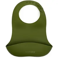 Wiky New Baby Silikon-Lätzchen in Olivgrün