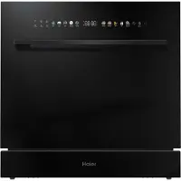 Haier XPI 8D9FFB, Halb integriert, Standardgröße (60 cm), Schwarz, Schwarz, Berührung, TFT