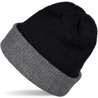StyleBREAKER Strickmütze "Wende Feinstrick Beanie doppelt gestrickt" 1 Stk.