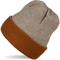 StyleBREAKER Strickmütze "Wende Feinstrick Beanie doppelt gestrickt" 1 Stk.