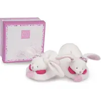 Doudou et Compagnie Hausschuhe mit Rassel, Rosa