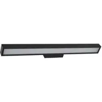 LUCANDE LED-Spiegelleuchte Zafira, schwarz, Alu, 90 cm, IP44