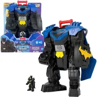 Fisher-Price Imaginext DC Super Friends Batman Flug-Mech Spielzeug mit Lichtern, Geräuschen und Actionfigur, 3 Jahr(e), Mehrfarbig, Kunststoff