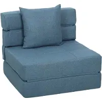 Welikera Schlafsessel Relaxsessel Gästebett. abnehmbarer Bezug, 70 cm x 70 cm x 61 cm, Dunkelblau