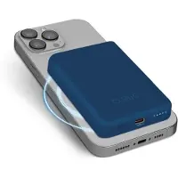 SBS TEBB5000MAG1CB, 5000 mAh, Kabelloses Aufladen, Blau