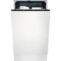 Electrolux EES63400L, Voll integriert, Single (45 cm breit), Schwarz, Touchsteuerung, Zusammenklappbar, Schublade