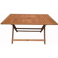 HABITAT ET JARDIN Klapptisch aus Tropenholz "Hongkong" - Maple - 135 x 80 cm - Hellbraun
