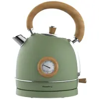 Klausberg Wasserkocher KB9008, 1,8 L, integriertes Thermometer, Retro-Design, 1850-2200 W