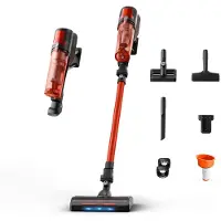 Rowenta RH1872, 4-in-1 Stabstaubsauger, Beutellos, Rot, 1 l, Trocken, Zyklonal