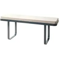Möbel Kraft Bank Darma , schwarz , Maße (cm): B: 115 H: 48 T: 36.0