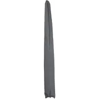 Décoshop26 - Schutzhülle für 3 m halbrunde Sonnenschirme Hülle mit Kordelzug anthrazitfarbenes Polyester 04_0010320