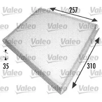 Valeo 698702 Innenraumfilter Pollenfilter passend für MERCEDES-BENZ E-Klasse Limousine (W211)