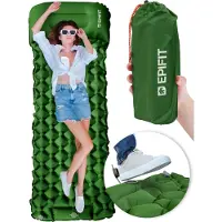 Maltec Camping Isomatte Selbstaufblasende Matratze Tourist Luftmatratze 190*60*5cm Grün ultraleicht Wanderungen