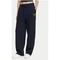 Tommy Hilfiger Jogginghose Logo Exaggerated Seam WW0WW50783 Dunkelblau Relaxed Fit