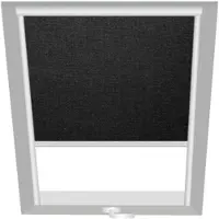 Velux Verdunkelungsrollo uni grau manuell Rahmen weiß DKL F04 0705SWL
