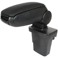 Super Merchant Ford Focus III Mk3 2011 - Armlehnen-Set aus schwarzem Kunstleder + Montagesatz