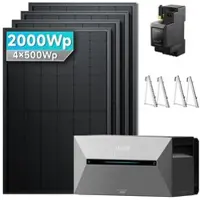 SolarMars Balkonkraftwerk 2000 Watt mit Speicher Anker SOLIX Solarbank mit MC4 Solarkabel Set - 1x Solarbank E5000 PRO / Ohne Erweiterungsakku / Ohne HAL