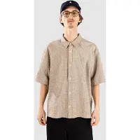 Levi's für Herren. 005GH-0016 Braunes Lama Quadratisches Hemd (S), Lässig, Baumwolle, Kurzarm