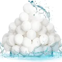 Meoiruery 800 g wiederverwendbare Schwimmbadfilterbälle (30–50 mm), Alternative zu Schwimmbadfiltersand, geeignet für die Schwimmbadfiltration
