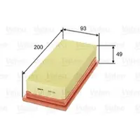 Valeo Luftfilter 585131 für VW Golf I Jetta Scirocco Caddy