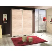 Fun-Möbel Kleiderschrank GILES Schwebetürenschrank 155x215 cm
