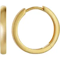 Trendor 21694 Unisex Ohrringe Klapp-Creolen Gold 333/8K 16x2 mm