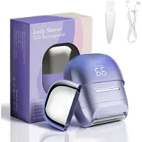 Kuny Damenrasierer Elektrisch Mini Folienrasierer, IPX7 Wasserdicht Nass & Trocken, Lady Shaver Kabellos USB Aufladbar für Beine Gesicht Bikinizone, Körper