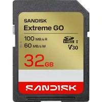 SanDisk Extreme GO, 32 GB, SDHC, UHS-I, 100 MB/s, 60 MB/s, Class 3 (U3)