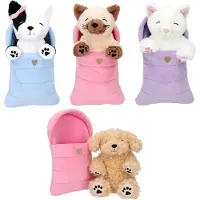 TOPModel Dogs Or Cats In Sleeping Bag (0413146) Teddybär