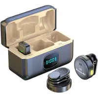 INF Drahtloses Lavalier Mikrofon mit LED, Dual-Mic, Typ-C für Interviews