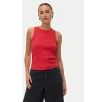 Vero Moda Top Naja 10341964 Rot Slim Fit