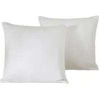 De Witte Lietaer Kissenbezug Olivia Off-White Satin 40 x 40 cm (2er Set)