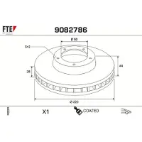 FTE Bremsscheibe COATED RANGE FTE 9082786