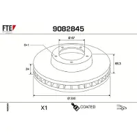 FTE Bremsscheibe COATED RANGE FTE 9082845