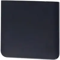 Ajax Lichtschalter seitliches Touchpanel, berührungslos, LED-Nachtbeleuchtung, Schwarz, Modell AJ-SIDEBUTTON-1G2W-B-VERT