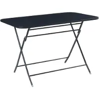 Helloshop26 Klappgarten Tisch - - 03_0011034 - 110x70x71 cm - Lackierter Stahl - Faltbar 60 kg