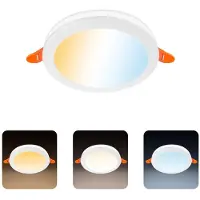 Horoz LED-Einbau-Deckenleuchte 18W 1440lm 3CCT rund weiß PAULA