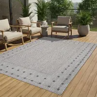 Tapiso Teppich Sisal MELISSA Outdoorteppich Indoor Outdoor 160 x 230 cm