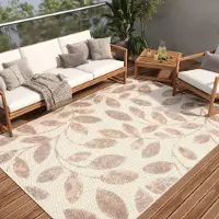 Tapiso Teppich PATIO Outdoor – Balkon und Terrassen Teppich, wetterfest & pflegeleicht 120 x 170 cm
