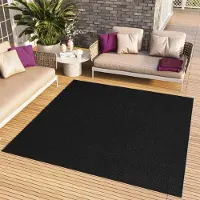 Tapiso Outdoor Quadrat Teppich MONO Modern Einfarbig Indoor/Outdoor 120 x 120 cm